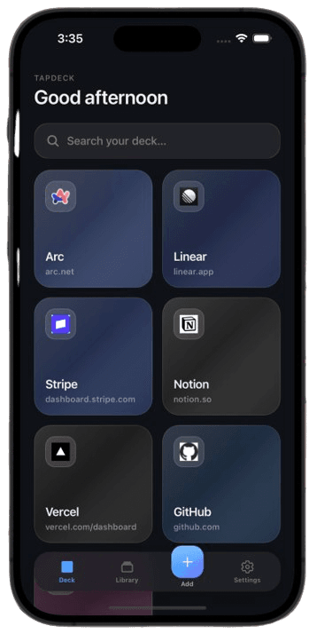 Uploaded app screenshot